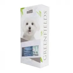 Set De Champú Y Spray Para Perros Malteses 2x250 Ml Greenfields