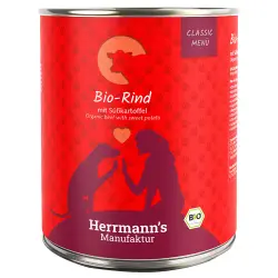 Herrmanns Menú 6 x 800 g - Classic: Vacuno ecológico con boniato ecológico