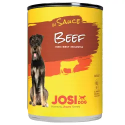 JosiDog Comida húmeda en salsa 12 x 415 g - Vacuno