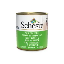 Schesir Comida Húmeda Pollo con Guisantes para Perros 285 GR