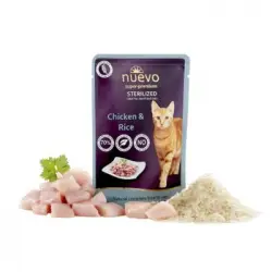 Nuevo Sobre Gato Sterilized: Pollo Y Arroz, 85 G