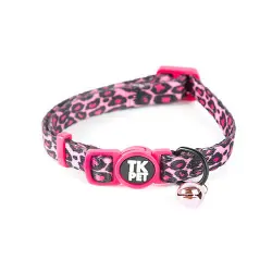 TK-Pet Safari Collar con Cascabel Rosa para gatos