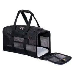 Transportin homologado para cabina de avión Sherpa® Original Deluxe - Talla M: 43 x 28 x 27 cm (L x An x Al) – hasta 7,2 kg