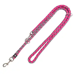 Correa ajustable Trixie Cavo fucsia y grafito para perros - T/L - XL: 200 x 1,8 cm (L x An)