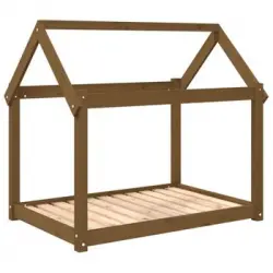 Cama Para Perros Madera Maciza Pino Marrón Miel 101x70x90 Cm Vidaxl