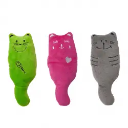 Gatitos de peluche de Aumüller con menta para gatos - Pack de 3 unidades