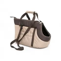 Bolsa De Transporte Para Perro O Gato Talla R3 30x58x32 Beige/marron