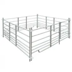 Corral Para Ovejas De 4 Paneles Acero Galvanizado 183x183x92 Cm Vidaxl