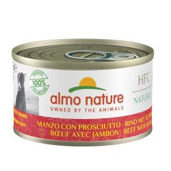 Comida húmeda para perros adultos pequeños, medianos y grandes Almo Nature Classic ternera y jamón 95 gr