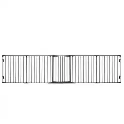 Barrera De Seguridad De Metal Plástico 300x74,5 Cm-pawhut. Negro