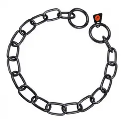 Collar Para Perro Hs Sprenger Negro 3 Mm Eslabones Semi-largo (55 Cm)