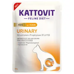 Kattovit Urinary Paté 10 x 85 g para gatos - con pollo