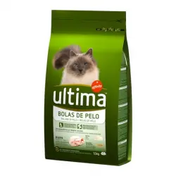 Pienso para gatos Ultima Bolas de pelo pavo 1,5 Kg