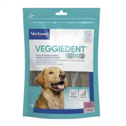 Virbac Snacks Dentales Veggiedent Fresh para perros de raza grande