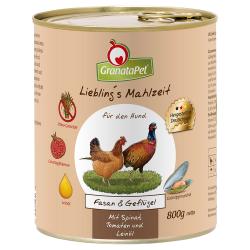 GranataPet Liebling's Mahlzeit  6 x 800 g - Faisán y ave