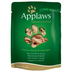 Applaws Cat Pouch en caldo para gatos 12 x 70 g - Pollo con espárragos