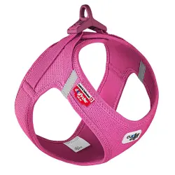 Arnés Curli Vest Clasp Air-Mesh fucsia para perros - Talla M: 43,4 - 49 cm de pecho