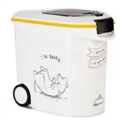 Contenedor De Comida De Perros Dinner Is Served Con Ruedas 35 L Curver