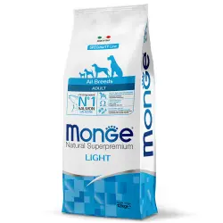 Monge Pienso Natural Perros NS Adult  Light Salmón y Arroz 12 Kg