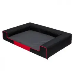 Cama Para Perro Victoria Talla L: 80x55x17 Negro Y Grafito