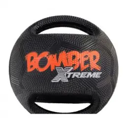 Zeus Ball Mini Xtreme Bomber Caucho 11.4 Cm - Negro Y Naranja - Para Perros