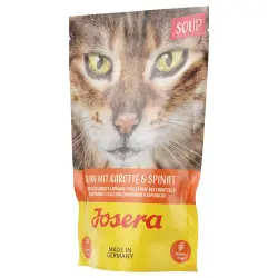 Josera Soup para gatos 16 x 70 g - Pollo con zanahoria y espinacas