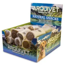 Pack de 20 huesos rellenos para perros sabor Carne