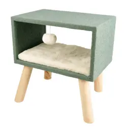 Flamingo Scandi Cama Cuadrada para gatos