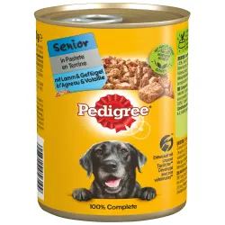 Pedigree Senior Classic 12 x 400 g - Cordero y ave