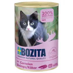 Bozita comida húmeda 6 x 400 g  - Paté de gambas