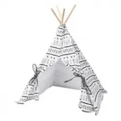 Carpa Para Mascotas Tipi Lona 56x56x74 Cm Pets Collection