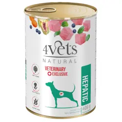 4Vets Natural Hepatic para perros - 6 x 400 g