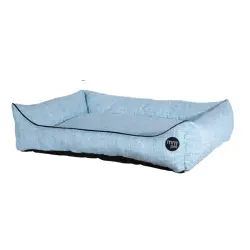 Cama rectangular azul S CACAU