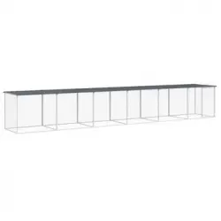 Gallinero Con Techo Acero Galvanizado Antracita 603x98x90 Cm Vidaxl