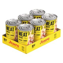 Josera Meatlovers Menú 6 x 400 g comida húmeda para perros - Pollo con zanahorias