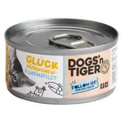 Dogs'n Tiger Cat filetes finos 12 x 70 g para gatos - Filete de pollo y salmón