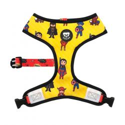 Dukier Superdog Arnés Reversible Estampado Superhéroes para perros