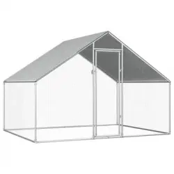 Jaula Gallinero De Exterior De Acero Galvanizado 2,75x2x1,92 M Vidaxl