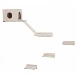 Rascador De Pared Para Gatos Mont Blanc Madera Beige Kerbl