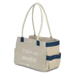 Bolso De Transporte Para Mascotas Flore Beige 40x20x28 Cm Beeztees