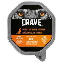 Crave Adult comida húmeda para perros: ¡15 % de descuento! - Paté pavo y pollo (150 g)