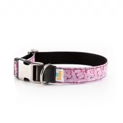 Pamppy funny nubes collar de algodón y poliéster  rosa para perros