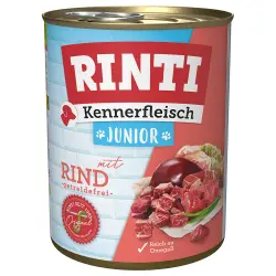 Rinti Kennerfleisch Junior 6 x 800 g - Vacuno