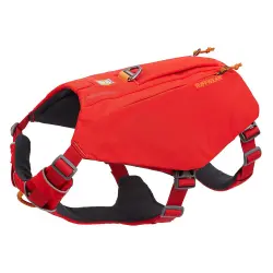 Arnés Ruffwear Switchbank rojo para perros - S: 56-69 cm de pecho