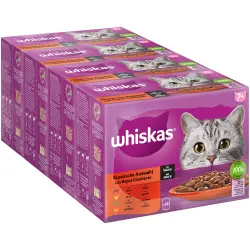 Whiskas 7+ años  48 x 85/100 g en bolsitas - Selección clásica en salsa - 48 x 85 g