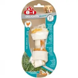 8in1 Dental Delights Hueso Para Masticar Pollo - Talla S - Para Perros - Caja De 6 Bolsita