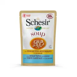 Schesir Sopa Gato Atun Salvaje con Calamares 12x85 gr