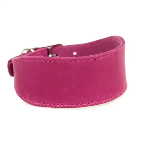 TK-Pet Namur Collar de Cuero Rosa para galgos