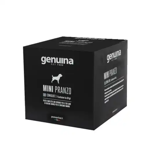 Genuina pet food box mini pranzo coniglio hamburguesa sabor conejo para perros pequeños