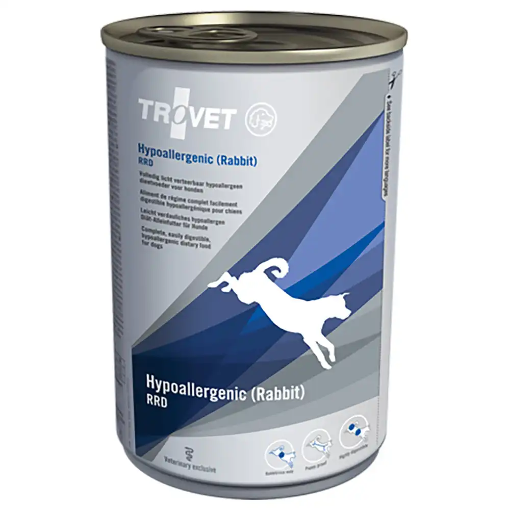 Trovet Hipoalergénico Conejo para perros RRD (lata) 400 gr.